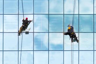 Commercial building cleaning services