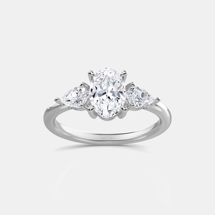 lab grown oval engagement rings